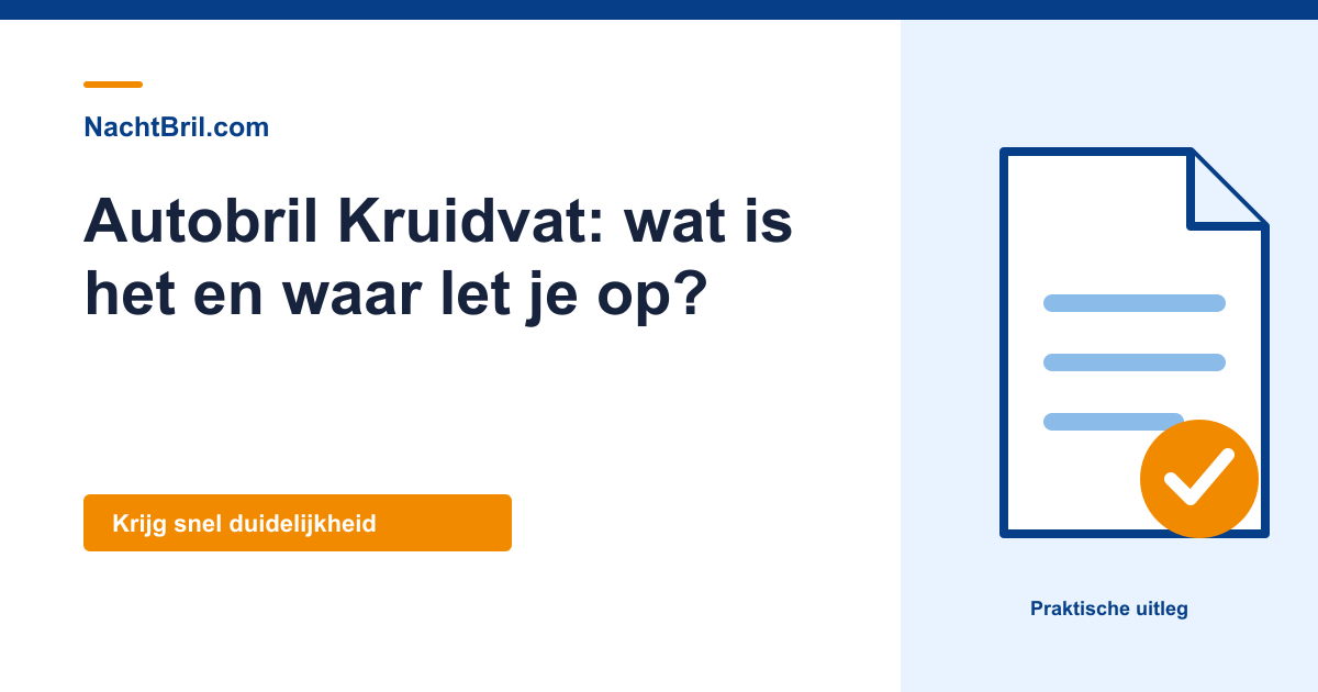 Autobril Kruidvat: wat is het en waar let je op?